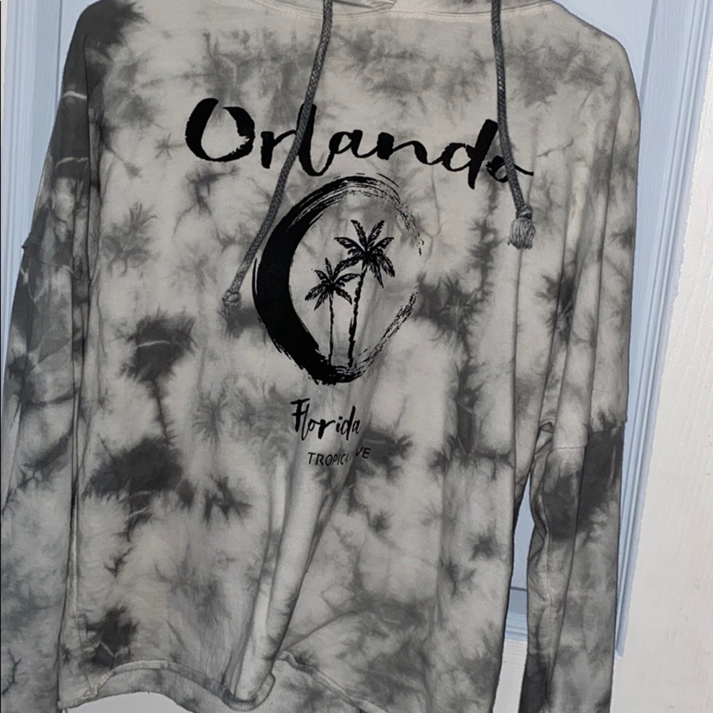 Orlando Florida cropped hoodie